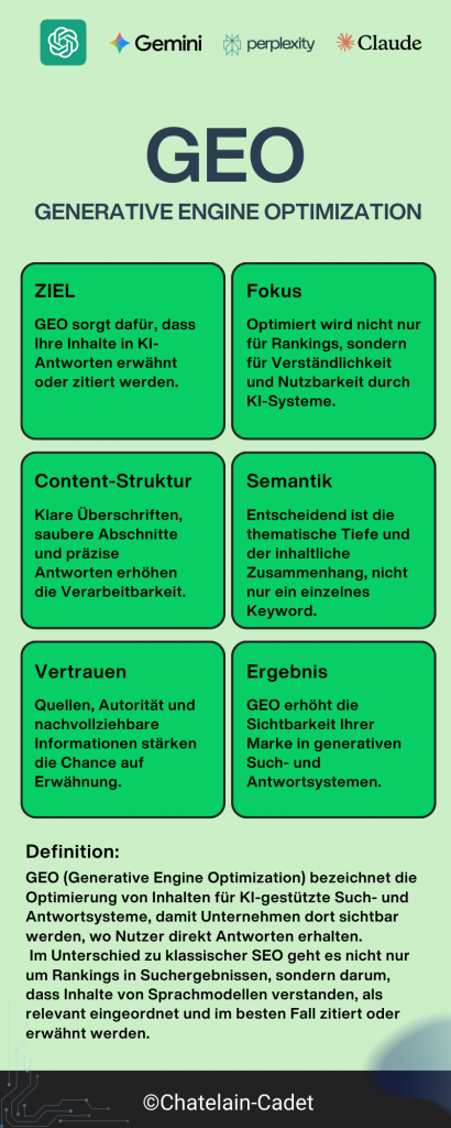 Eine Übersicht "Was ist GEO - Generative Engine Optimization"